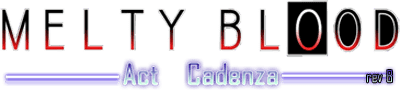 Логотип Melty Blood: Act Cadenza