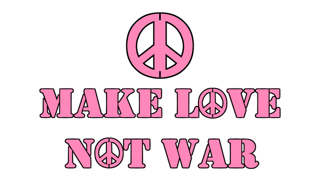 Логотип Make Love Not War (2D Puzzle)