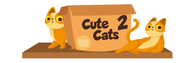 Логотип 1001 Jigsaw. Cute Cats 2