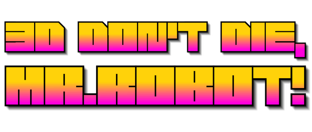 Логотип 3D Don't Die Mr Robot