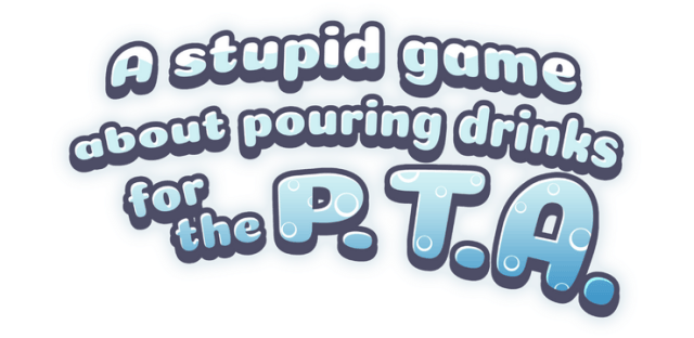 Логотип A stupid game about pouring drinks for the P.T.A.