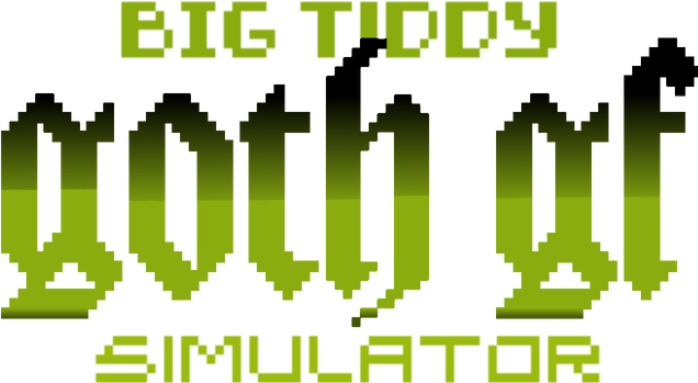 Логотип Big Tiddy Goth GF Simulator