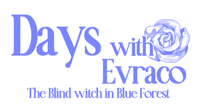 Логотип Days with Evraco: The Blind witch in Blue Forest