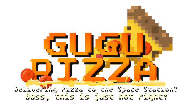 Логотип GuGu Pizza: Delivering Pizza to the Space Station? Boss, this is just not right!