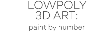 Логотип LowPoly 3D Art Paint by Number