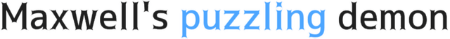 Логотип Maxwell's puzzling demon