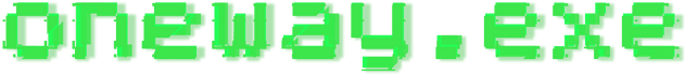 Логотип oneway.exe: Module 1.0
