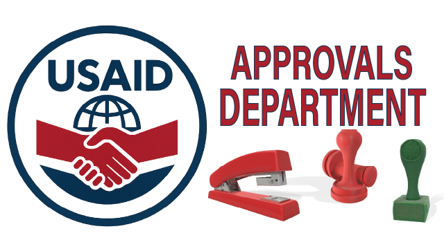 Логотип USAID Approvals Department