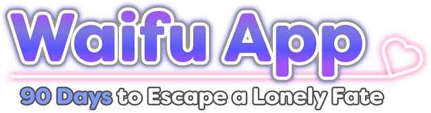 Логотип Waifu App: 90 Days to Escape a Lonely Fate